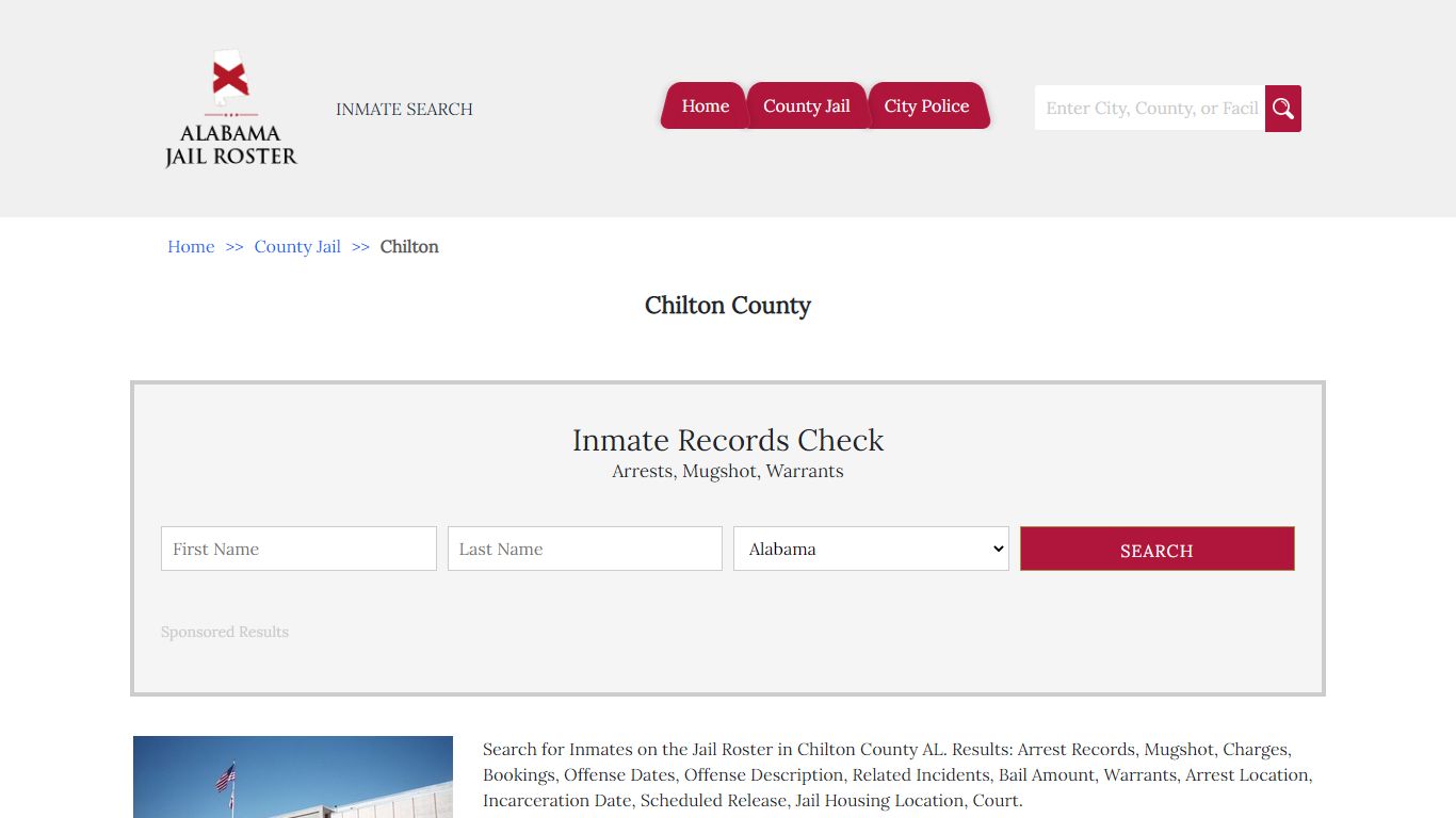 Chilton County | Alabama Jail Inmate Search